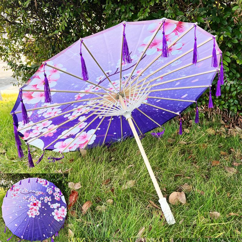 Parapluie en Papier Huilé Style Antique Chinois 82cm Parapluie Décoratif Multicolore pour Enfants Parapluie pour Costumes Photographie