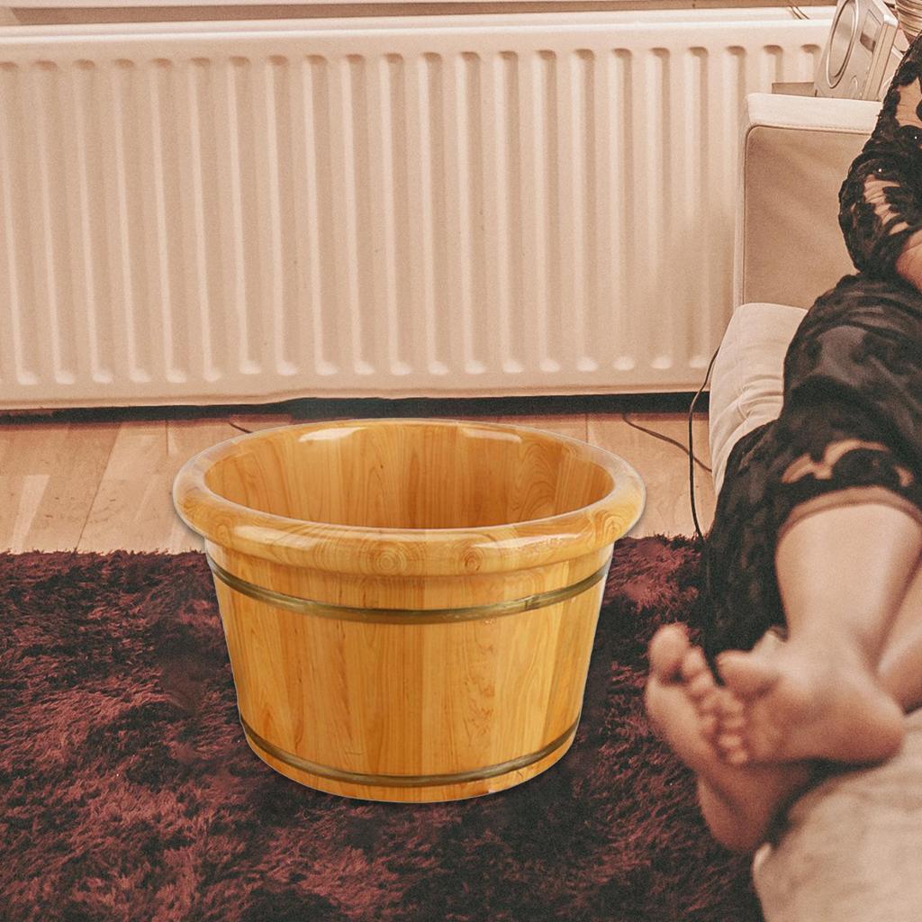 Foot Basin Bucket Bath Barrel Household Wooden Tub