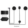 Für EJEAS V6 PRO+ Typ-C Stecker Ohrhörer mit Lautsprecher-Mikrofon Motorradhelm Headset Optionaler Clip & Basis