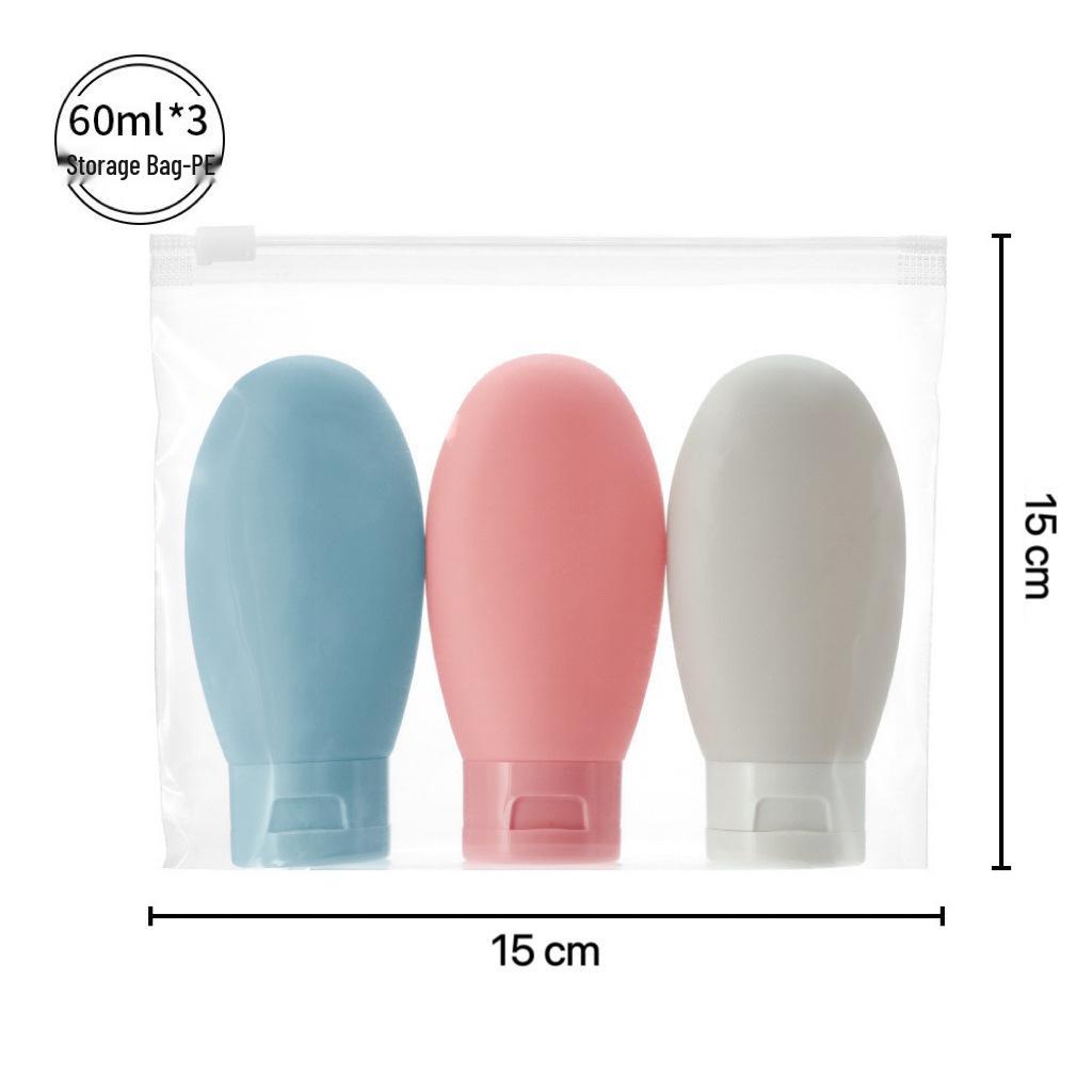 Portable 60ml Travel Dispenser Bottle for Shampoo, Shower Gel, and Facial Cleanser