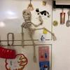 Poseable Skeleton Fridge Magnet 3D Printed Articulated Skeleton Decor Halloween Horror Luminous Skull Magnet Fridge Sticker