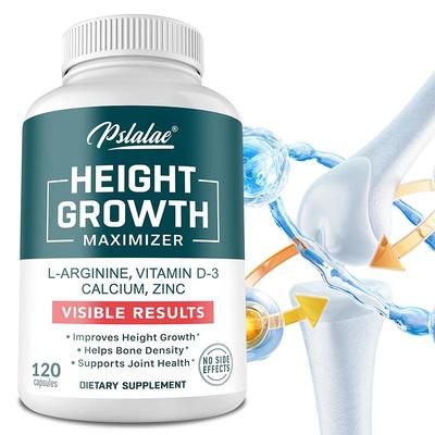 Natural Height-enhancing Supplement To Promote Bone Growth In Adults, Adolescents, and Children. 120 Capsules.