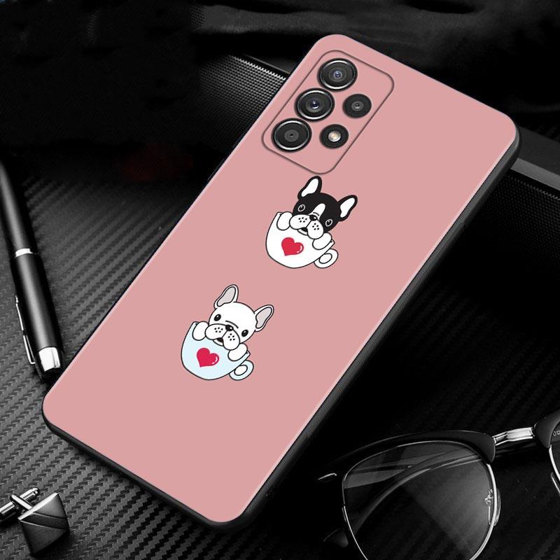 Silicone Case For Samsung Galaxy A51 A12 A21s A71 A52 A31 A32 A02s A72 A11 A41 A22 A01 A51 5G A02 F42 Cover French Bulldog
