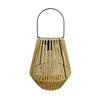 Neue Bambuskunst Solarleuchte Außen Rattan Bambus Tragbare Hängelampe Hofdekoration Chinesische Retro Gartenlaterne
