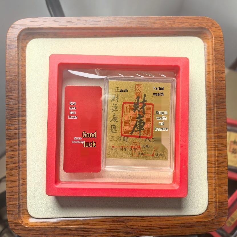 999 Pure Gold Mobile Sticker Gift Set: Fortune-Themed Cultural & Creative New Year Gift Set