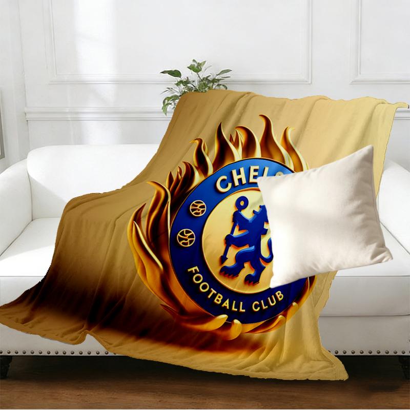 Chelsea F.C Print Blanket - Soft & Comfortable, for Bedroom, Travel, Sofa, Home Decoration - Birthday Christmas Gift for Friend