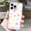 Heart Key Seamless Pattern Transparent soft TPU Phone Case for Xiaomi Redmi Note 15 14 13 12 11 10 9 Pro Plus 4G 5G Soft Cover