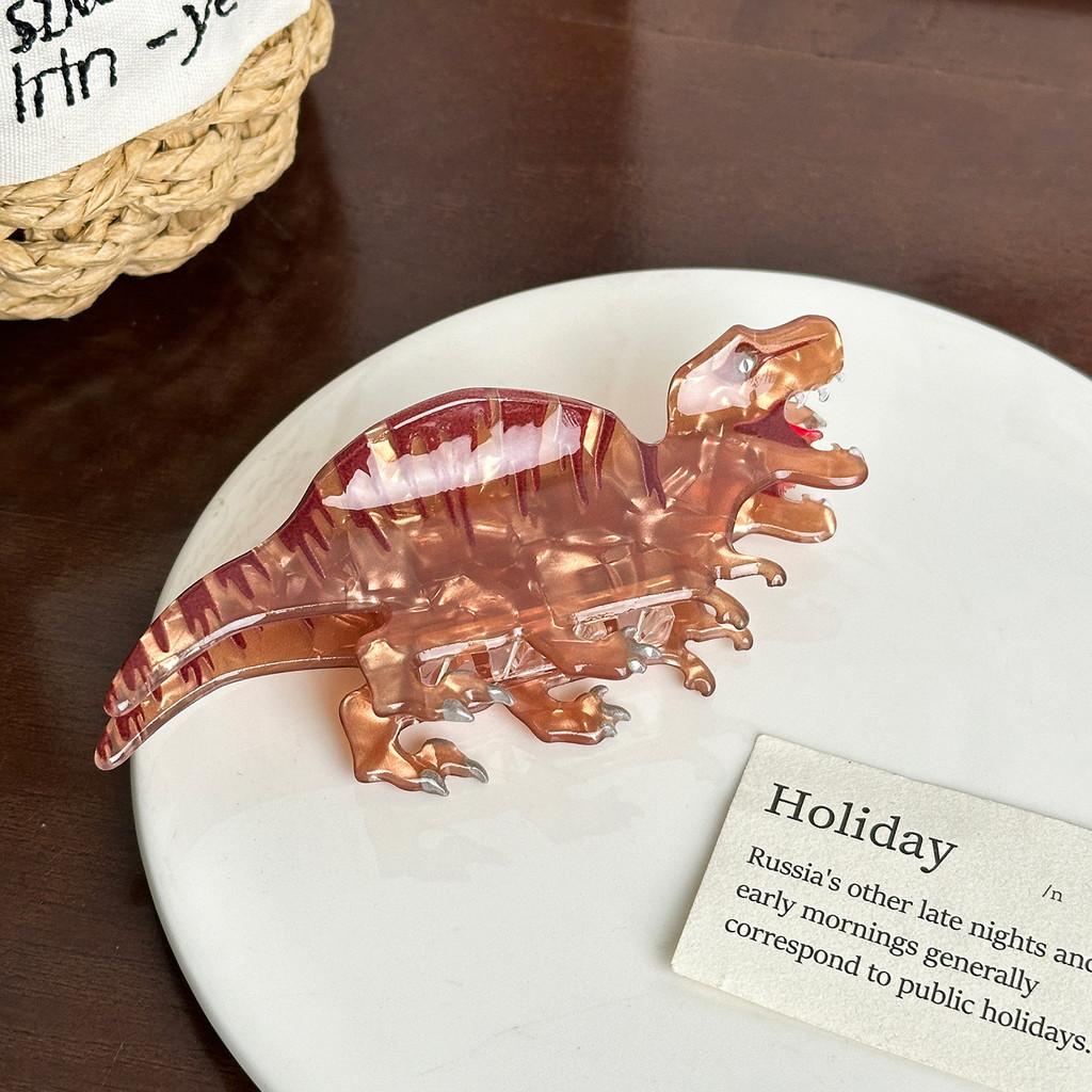 Dinosaur Cute Acrylic Hair Clip With Unique Colorful Options For Hairstyles Trendy