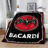 Bacardi Wein Logo Druck Decke Mode Warm Schön Flanell Weich Und Bequem Haus Reise Decke Geburtstagsgeschenk
