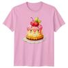 Cute Kawaii Cake TShirt Summer Dessert Gift For Him And Her