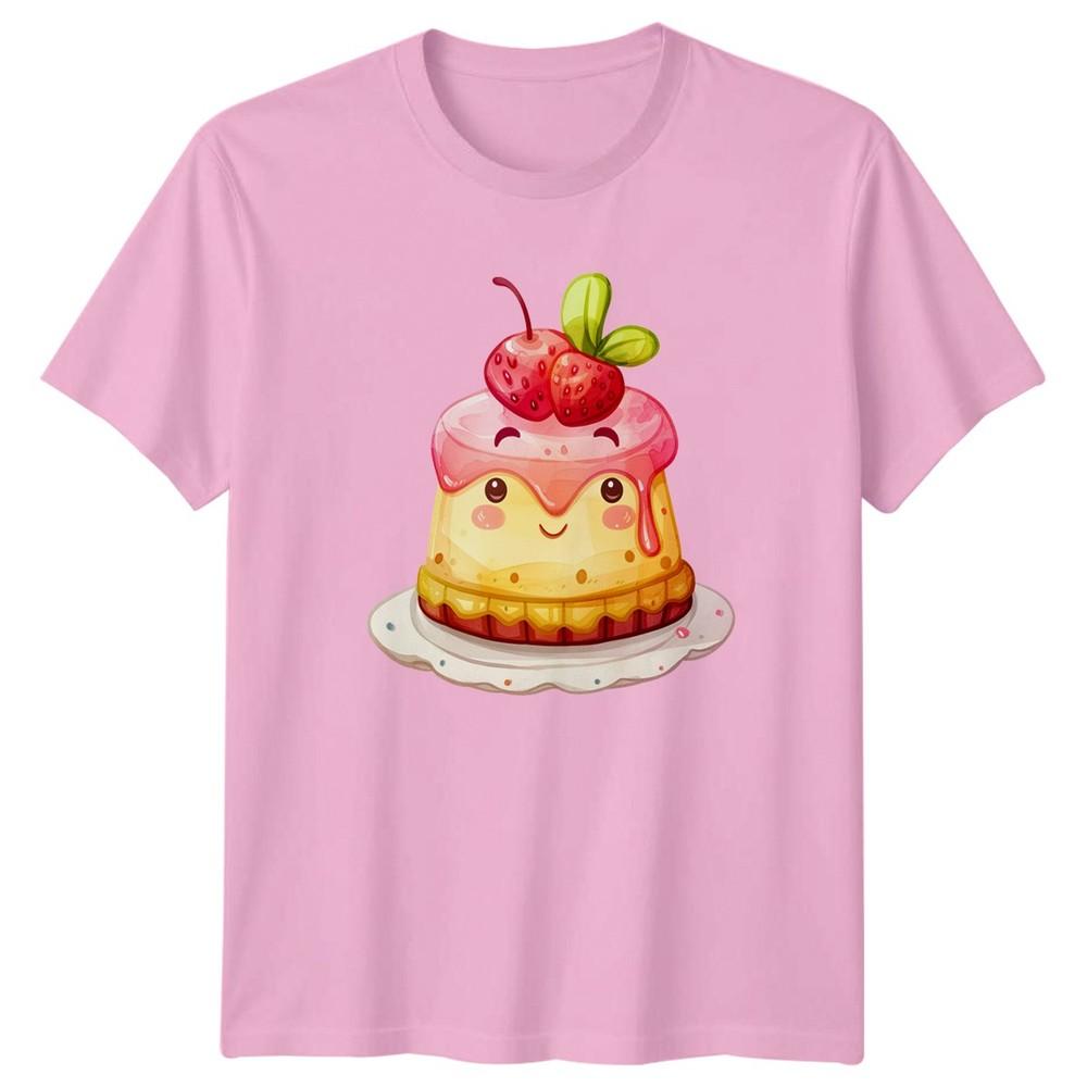 Cute Kawaii Cake TShirt Summer Dessert Gift For Him And Her