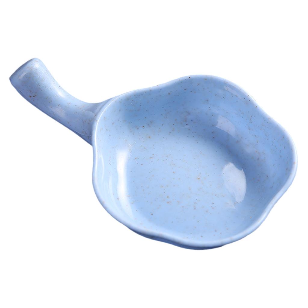 Small Dish Blue Multifunctional Safe Durable Reusable Small Dipping Sauce Bowls with Handle for