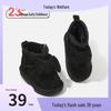 Winter Baby Girl Cotton Snow Boots - Cute Bowknot & Velvet Princess Walker Shoes
