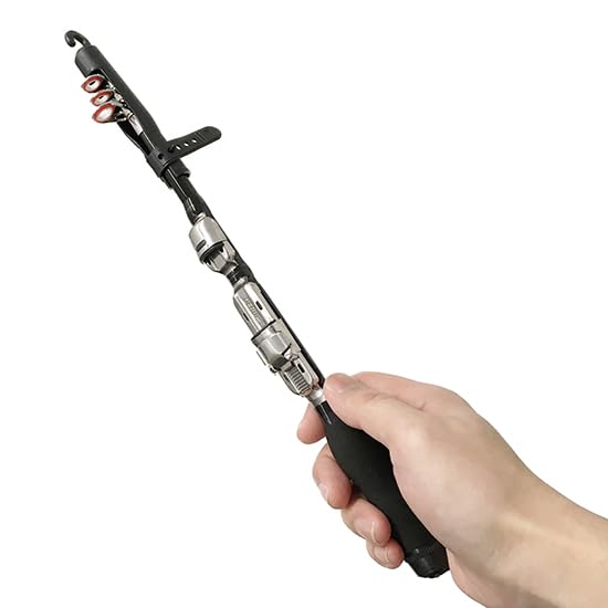 Orurudo Fishing Tackle Telescopic Compact Rod, 2.3m Carbon Fiber, with Orcus 800 Spinning Reel (qb300083b05n0)