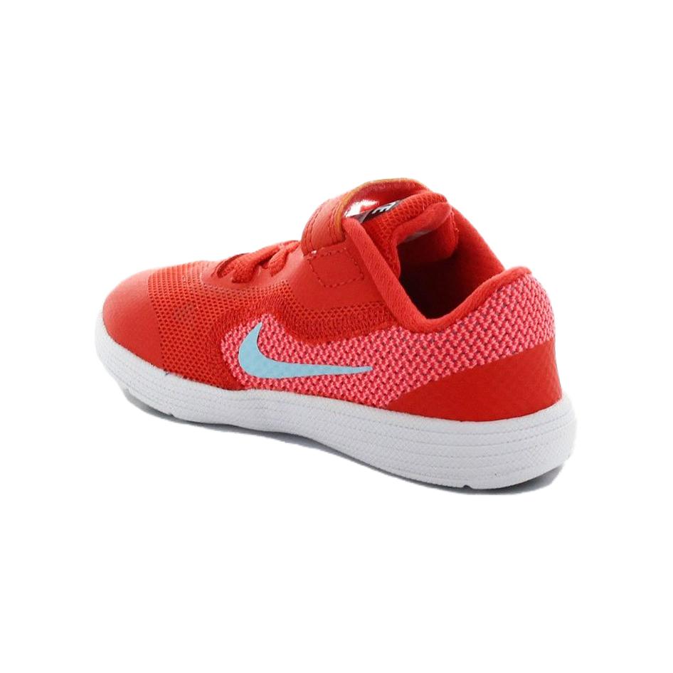 Nike Revolution 3 Non-Slip Shock Absorbing Durable Low-Top Walking Shoes Baby Shoes Pink Orange 819418-802