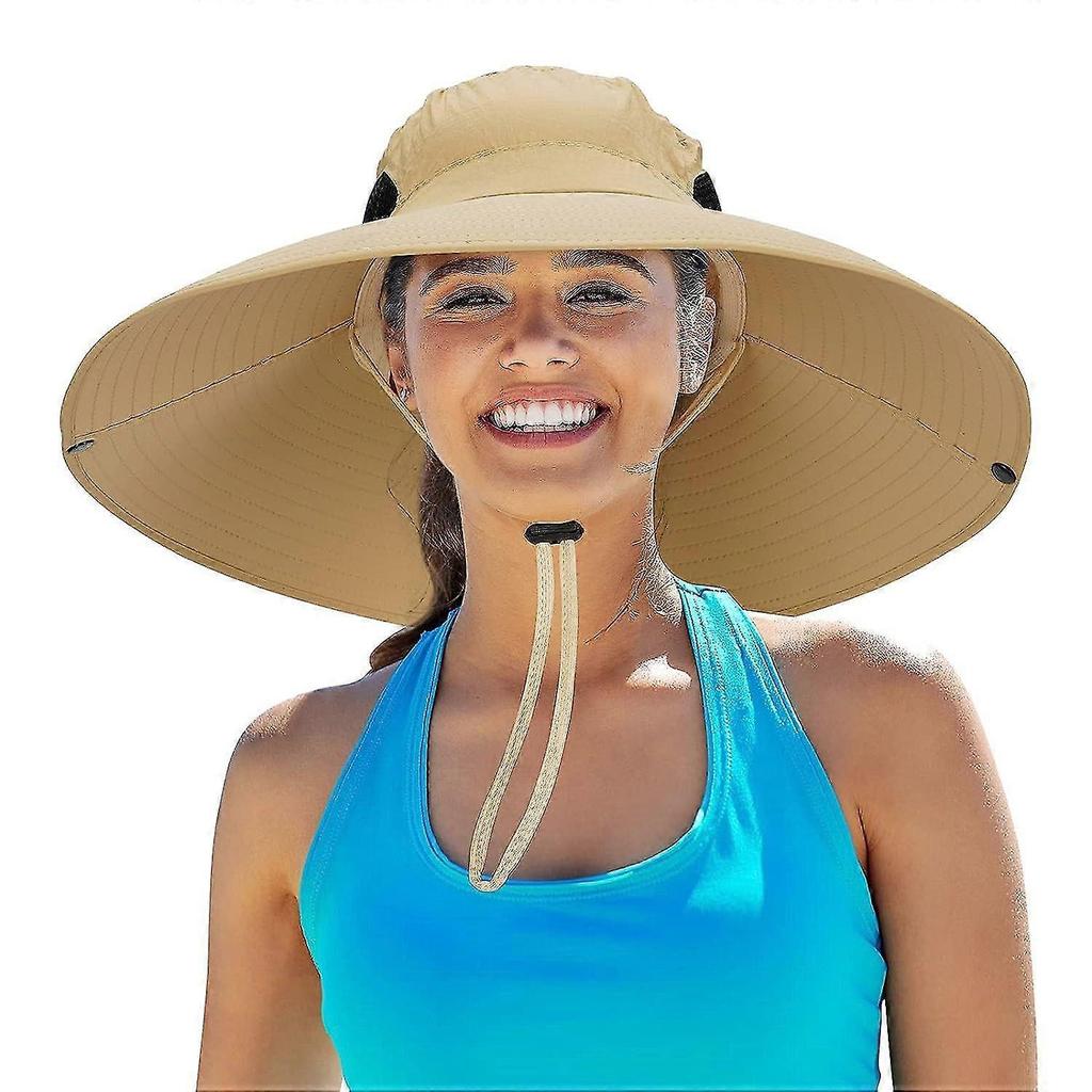 Women Super Wide Brim Sun Hat UPF50+ Waterproof Bucket Hat for Fishing, Hiking, Camping Wlgd