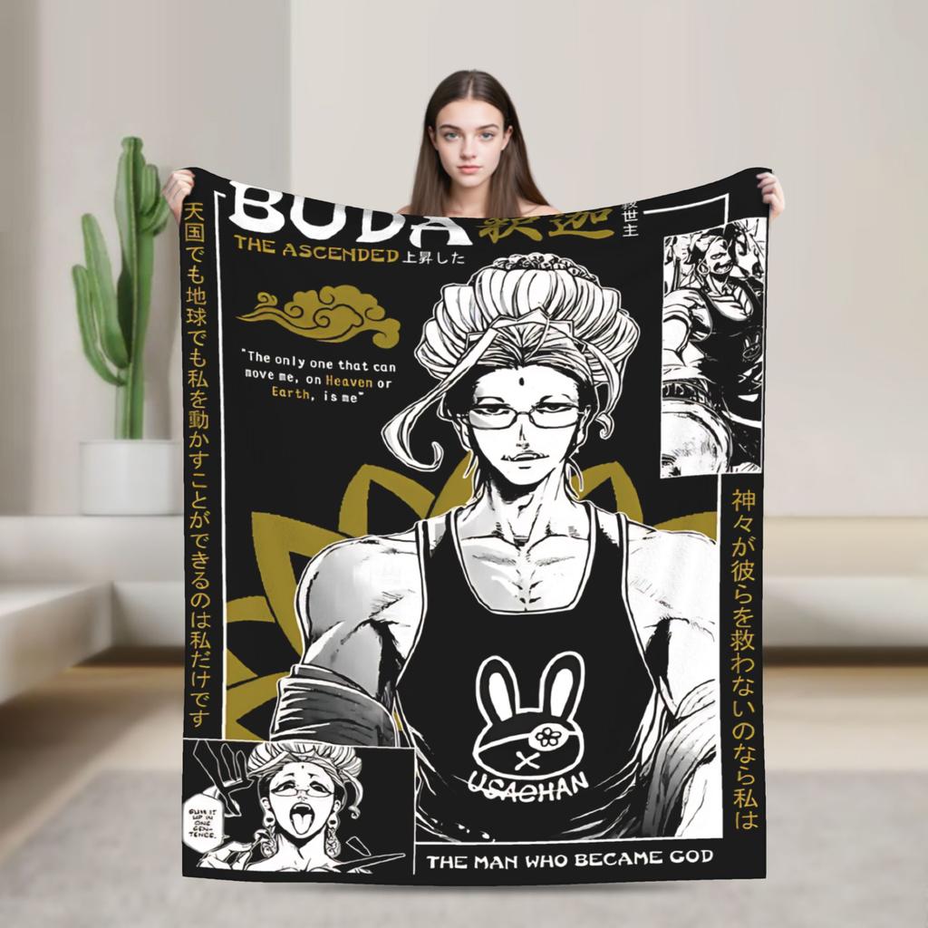 Buddha Record Of Ragnarok Blanket Quality Soft Throw Blanket Spring Kids Bedroom Graphic Bedspread