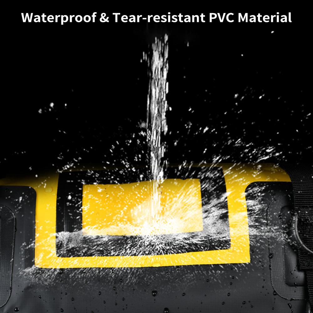 Motorrad Dry Bag, Große Kapazität Wasserdichte Duffle Bag mit Roll Top Verschluss, Schulter Gurte,