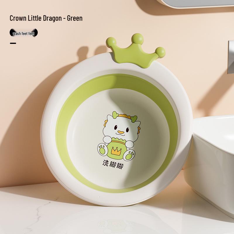 Newborn Portable Foldable Baby Washbasin - Thickened Plastic Infant Basin