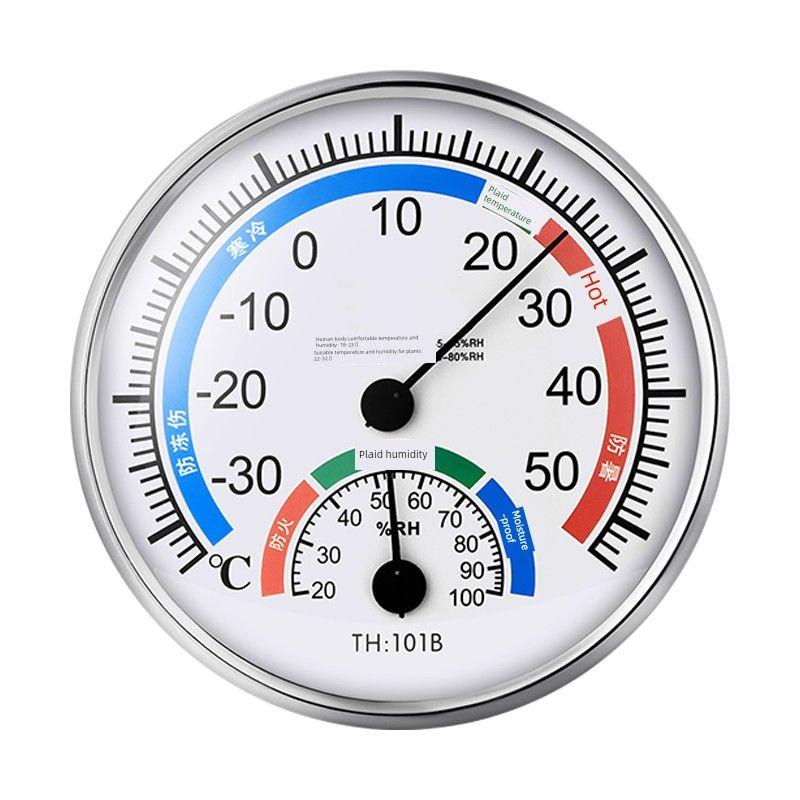 High Precision Temperature Moisture Meter Th101b For Home Indoor Thermometer Moisture Meter Thermometer Precision Movement White