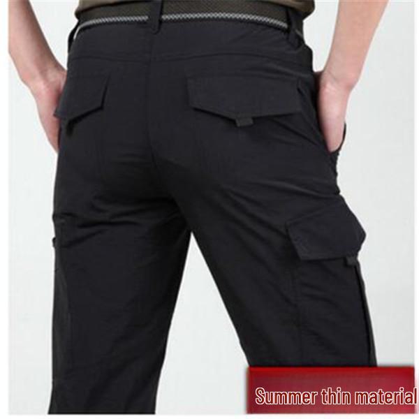 

Мужские летние брюки прямого покроя с несколькими карманами 2025 года для отдыха на открытом воздухе 4XL