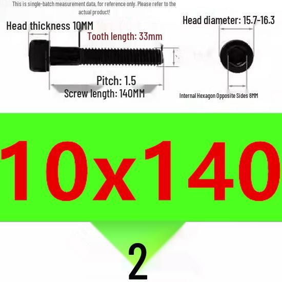 High-Strength Grade 12.9 Internal Hex Head Screws M1.4-M20