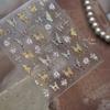 5D Shell Light Nail Stickers Pink Flowing Light Nail Stickers Versatile Star Butterfly Stickers For Nails Decorations DIY