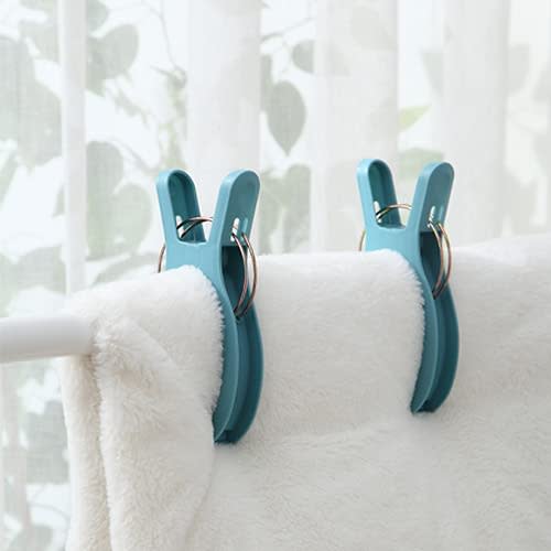 RICISUNG Large Clothespins, Pack of 3, Heavy-Duty, Double Spring Clothespins for Futons, Balcony, Railings, Pole Pinch, Futon Clips, Laundry Clips, Fo