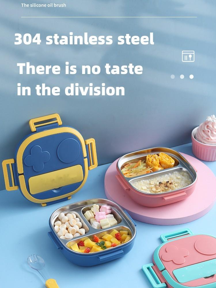 1 szt. Naczynia piknikowe 304 Przenośny pojemnik na lunch ze stali nierdzewnej Dziecko Uczeń Outdoor Camping Piknik Pojemnik na żywność Pudełko bento
