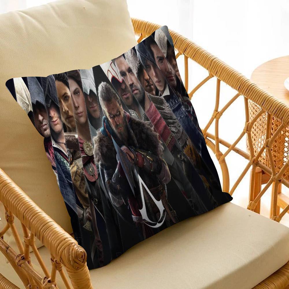 A-Assassin s Creedes Cushion Cover Car Throw Pillow Case For Sofa Car Christmas Gift