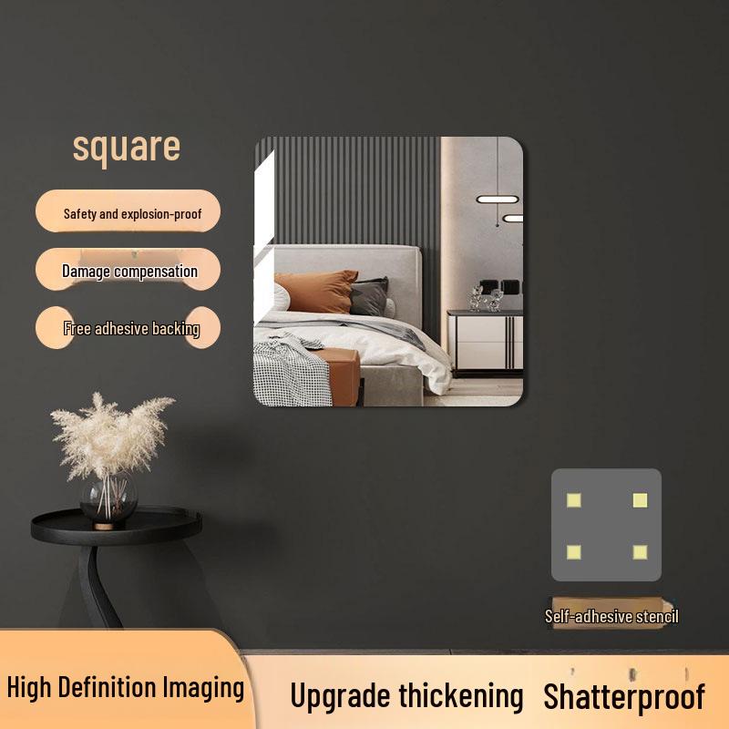 Acrylic Full-Body Self-Adhesive Wall Mirror - High-Definition Dressing Mirror Sticker