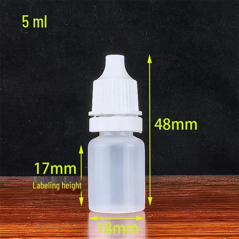 20ml, 50ml, 100ml Translucent HDPE Dropper Bottles - Squeeze & Eye Drop Design