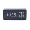 Stylish Wooden LED Digital Alarm Clock with Charging Port
