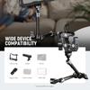 Neewer 28cm Magic Arm Clamp Mount Articulated Arm Camera Monitor Mount Super Clamp/1/4" & 3/8" ARRI Positioning Pins and Holes for DSLR/Action Camera/