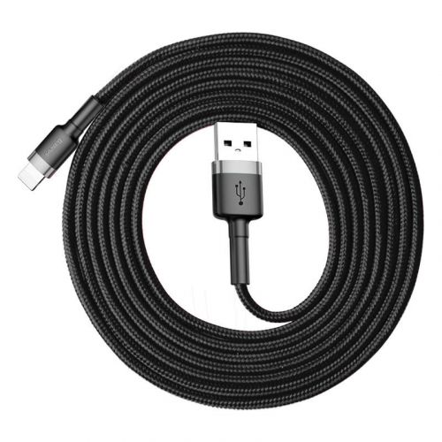 Cable Baseus  Baseus Cafule USB-A / Lightning 1.5A QC 3.0 Cable 2 M - Black