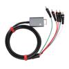 Component Cable 1.8m 5.9ft Double Shielded Plug and Play Digital AV Output Component 5RCA YPbPr Cable for GameCube