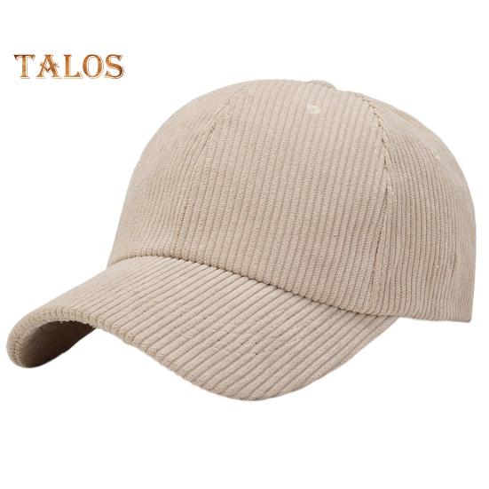 

Вельветовая бейсбольная кепка с большими полями, плотная полосатая текстура, кепка с козырьком, однотонная, регулируемая окружность, походная, дорожная, для шопинга бежевый