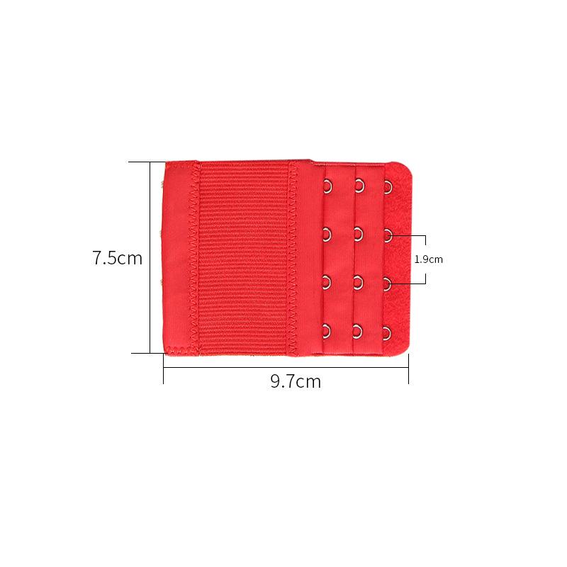 

1 шт., женский удлинитель бюстгальтера, 3 ряда, 4 крючка, эластичный бюстгальтер сзади, удлиненные бретели, аксессуар для нижнего белья красный