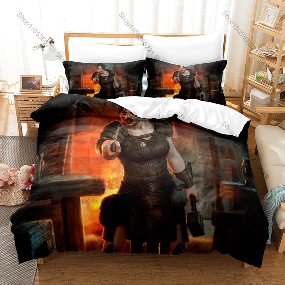 Dragon Age Origins Classic RPG Fantasy Game 3D Print Bedding Set Duvet Cover + 2 Pillowcases Soft Polyester Bed Linen For Gamers
