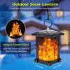 Solar Flame LED Pendant Light for Outdoor Lawn and Courtyard Decoration
