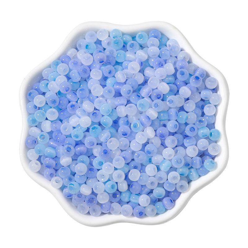 4mm kocie oko jadeitowe szkło lodowe koraliki ryżowe koraliki luźne diy ręcznie robione bransoletka naszyjnik akcesoria