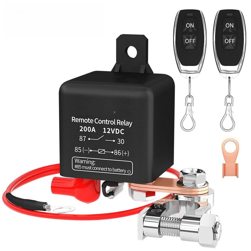 Newest Sale High Quality 12V 200A Remote Control Car Battery Circuit Breaker With 2 Keys Leak-proof Accessories