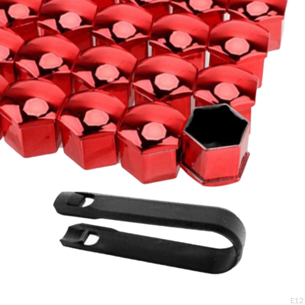 Car Wheel Lug Nut Cover Kit - 20 Pieces with Installation Tool