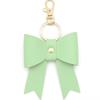 Bow Shaped PU Leather Keychain Bag Pendant Ornament
