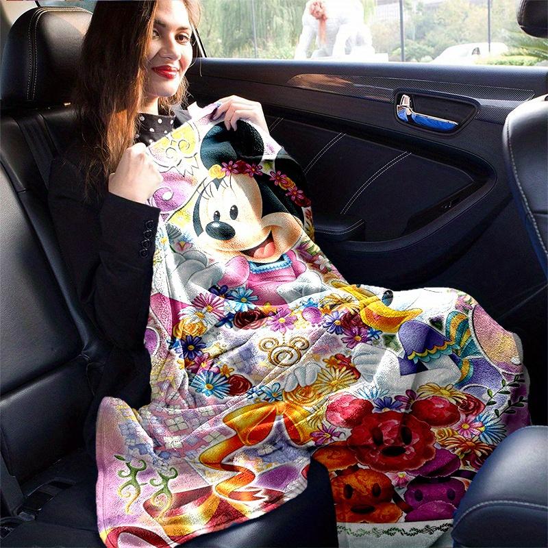 1pc, Minnie and Friends (3) Home Decor Blanket: A Cozy Flannel Throw for Bedroom, Living Room, Travel, Camping, Car