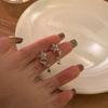 Glänzende Zirkon Stern Quaste Ohrringe Damen Koreanisch Süß Elegant Pentagramm Hängeohrring Y2K Schmuck Hochzeit