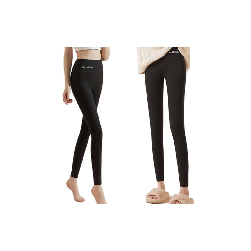 

[veimia] extremely warm Was it warm Fleece lining leggings pants high waist compression leggings Thick elasticity tights leggings autumn/winter Heat