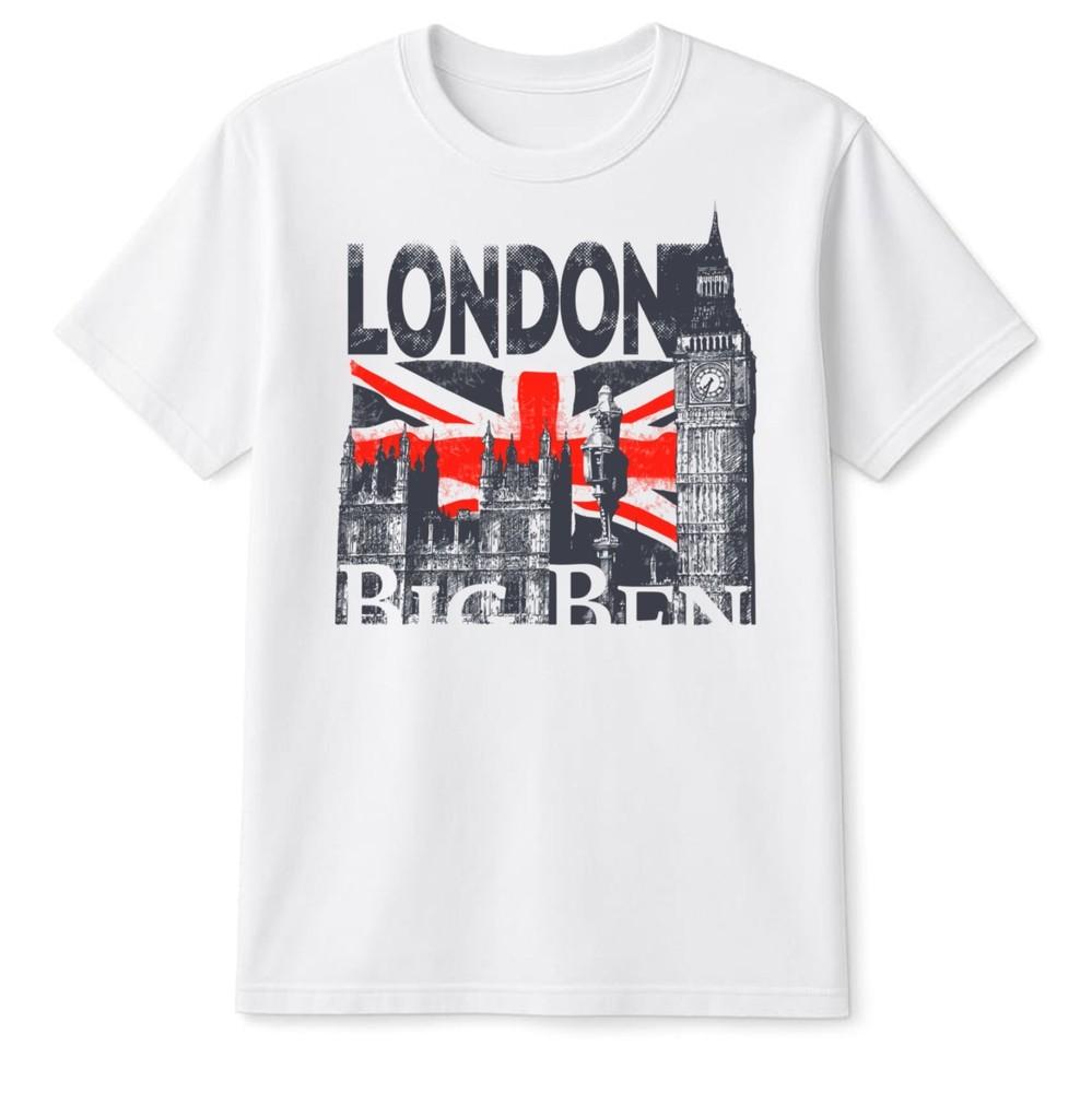 London England Unisex TShirt Trendy Great Britain Gift Souvenir Union Jack Tee S
