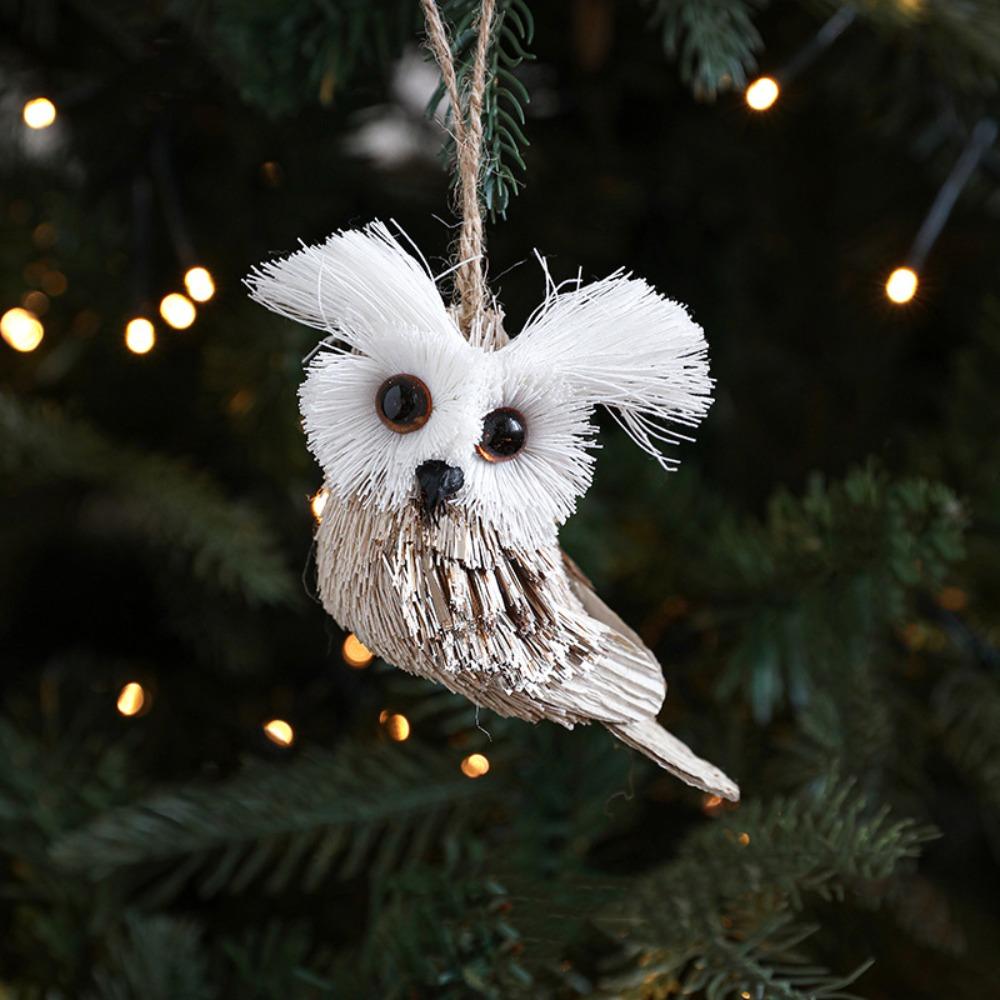 Small Christmas Tree Decorations DIY Simulated Squirrel Pendant  Merry Christmas Decor