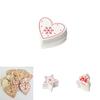 Charming 10pcs Wooden Christmas Tree Ornaments For Festive Home Decor